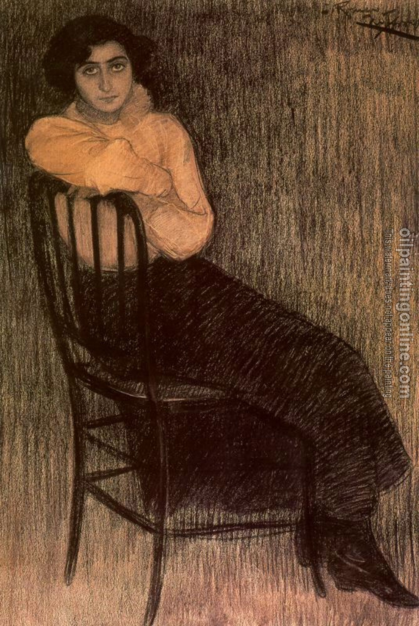 Julio Romero de Torres - Retrato de joven